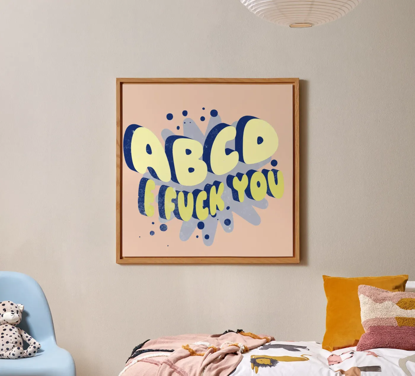 ABCD E FUCK YOU alluminio dibond da Gunawan Rb