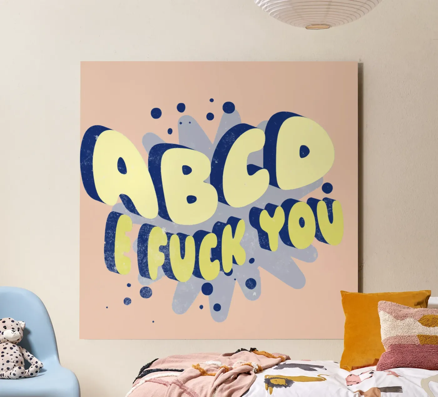 ABCD E FUCK YOU alluminio dibond da Gunawan Rb