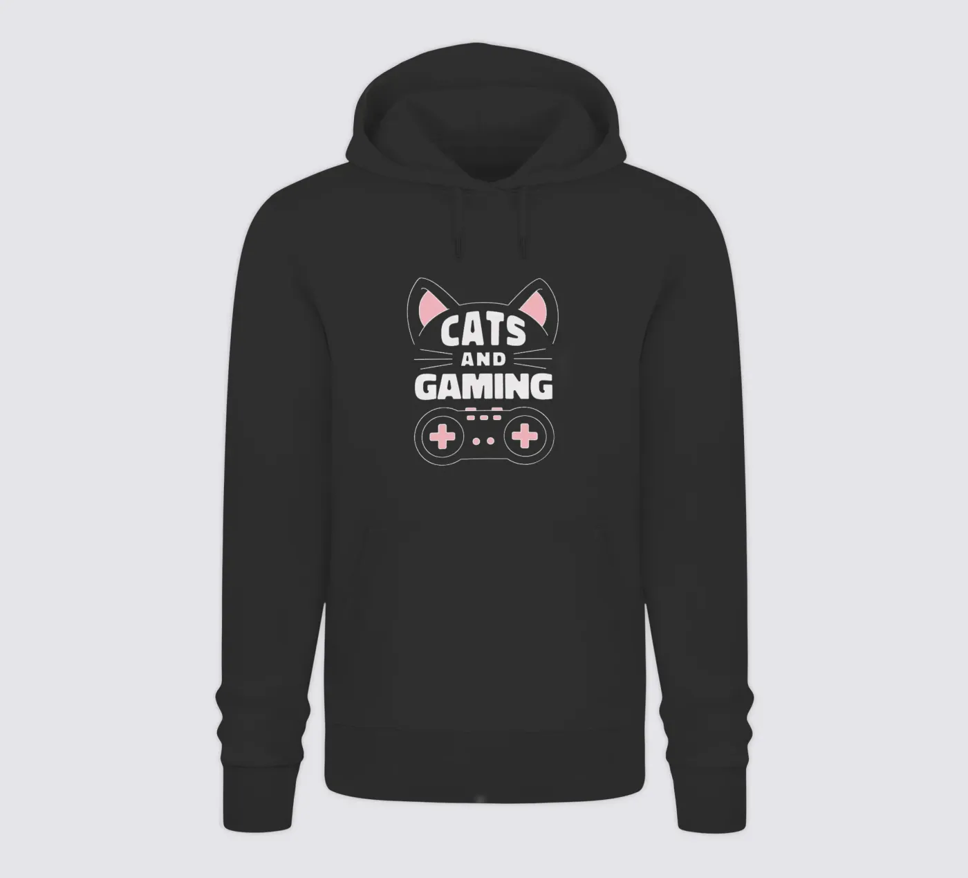 Gatto e gioco felpa con cappuccio da Gunawan Rb