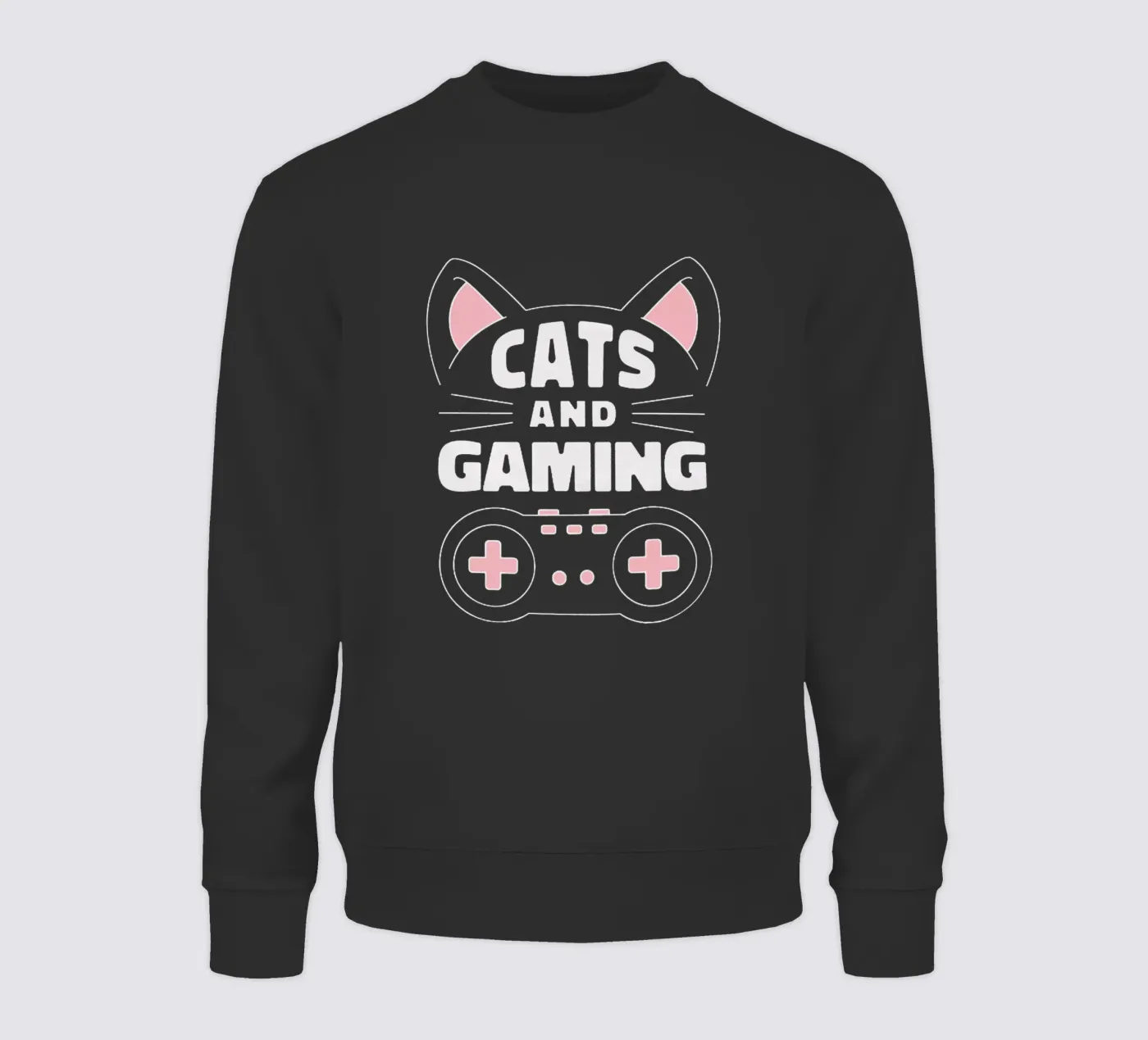 Cat & Game sweatshirt by Gunawan Rb
