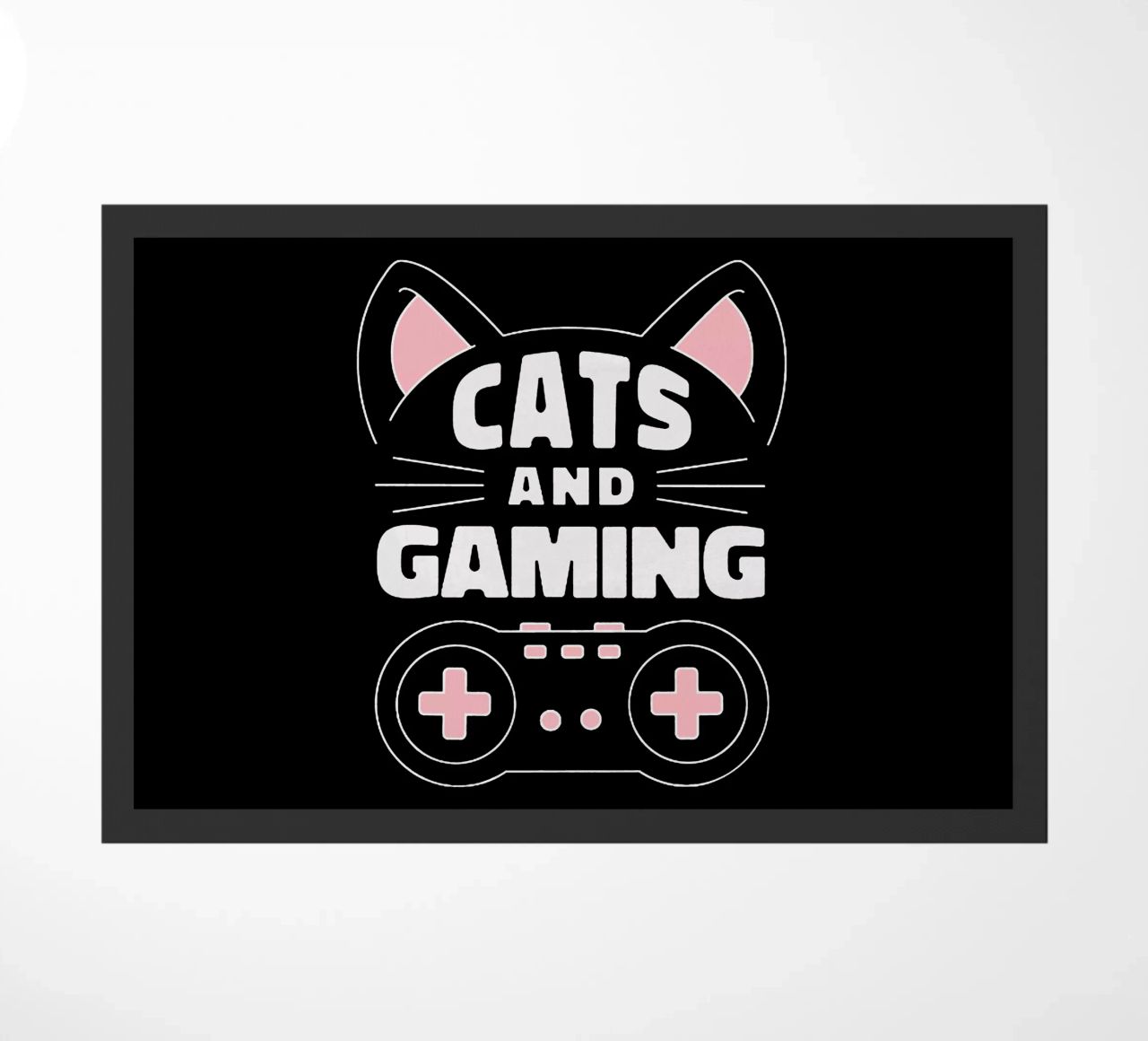 Cat & Game doormat by Gunawan Rb