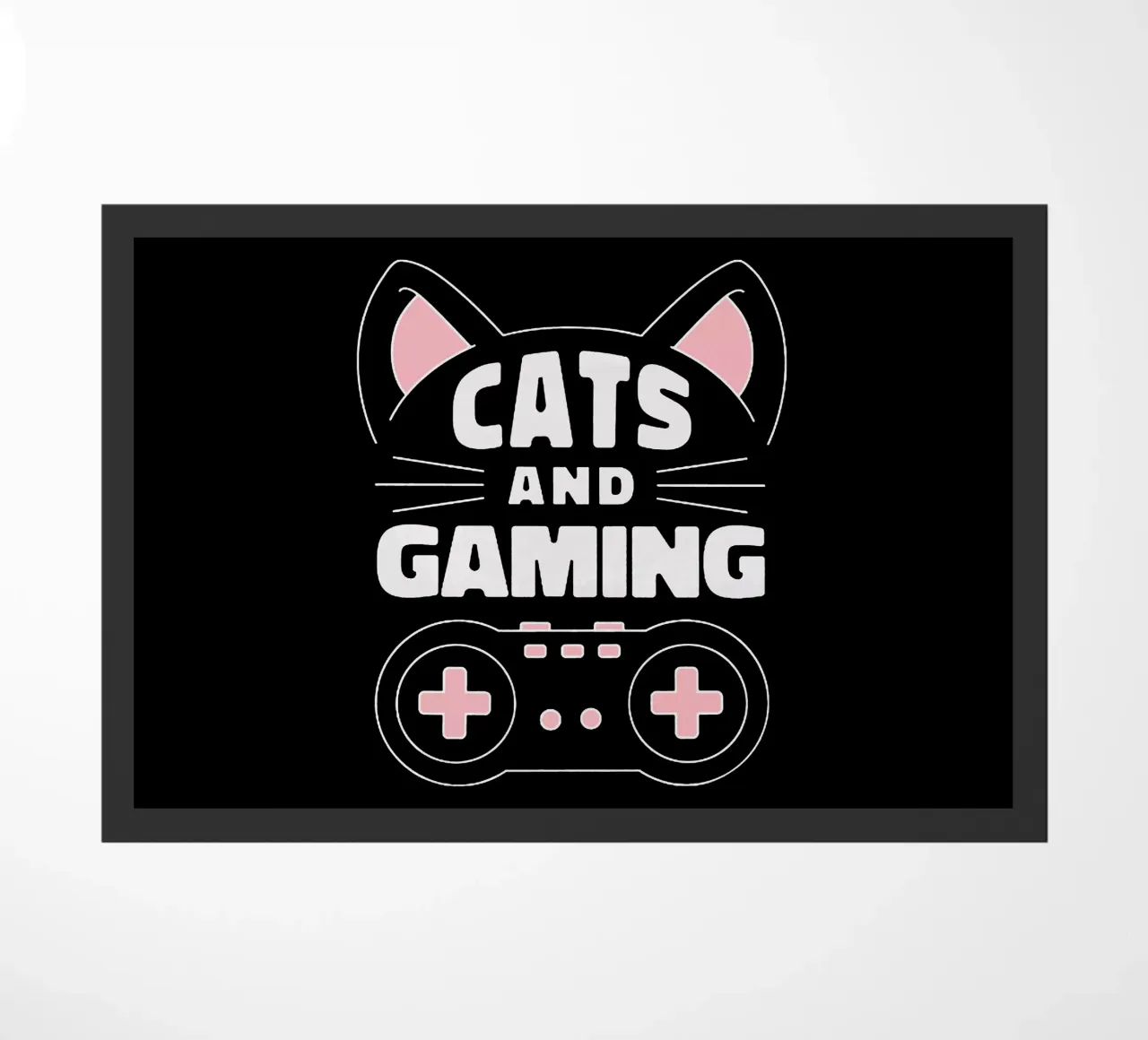 Cat & Game doormat by Gunawan Rb