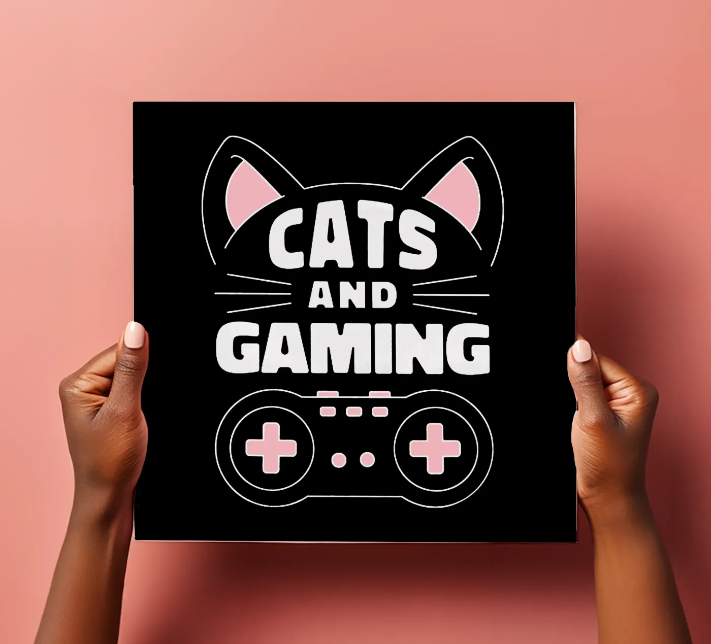 Gatto e gioco foglio adesivo da Gunawan Rb