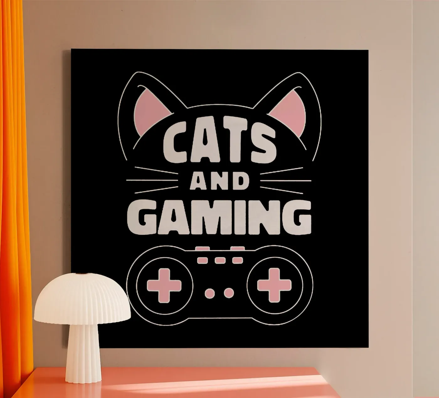 Gatto e gioco tela da Gunawan Rb