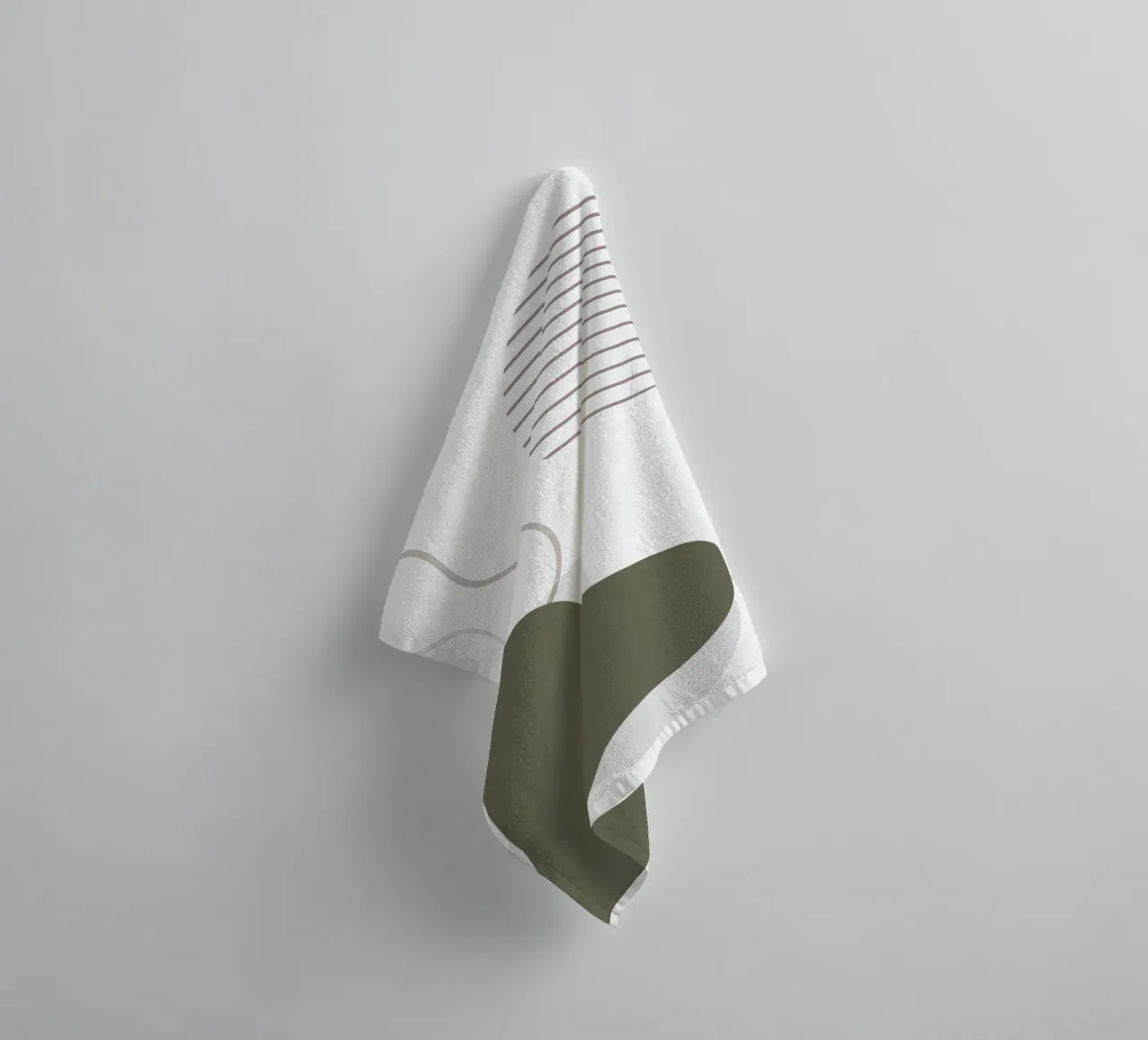 Simple modern minimalist towel by YSV MINIMALIST