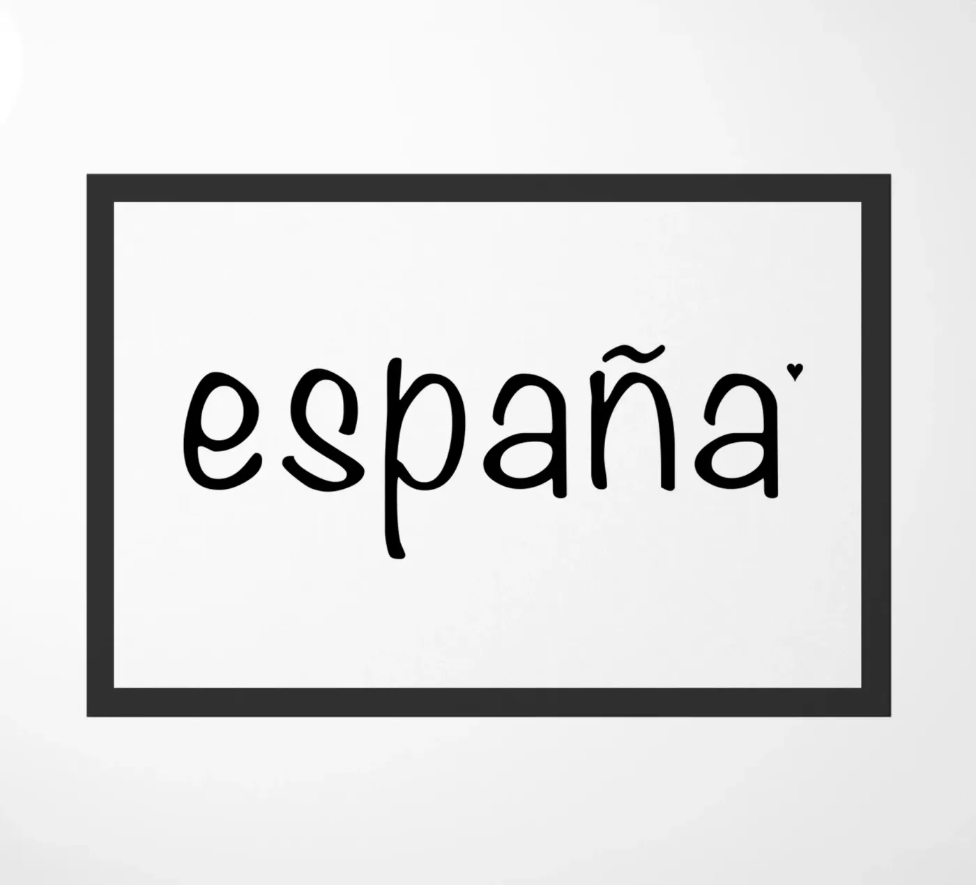 España deurmat van typotraveler