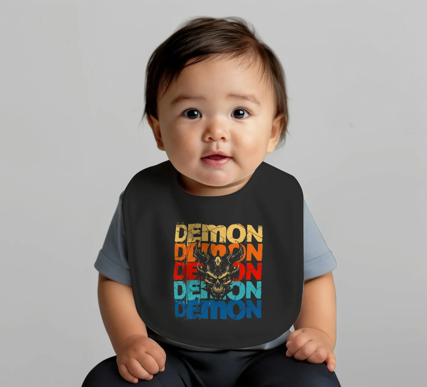 DEMON baby bib by Gunawan Rb