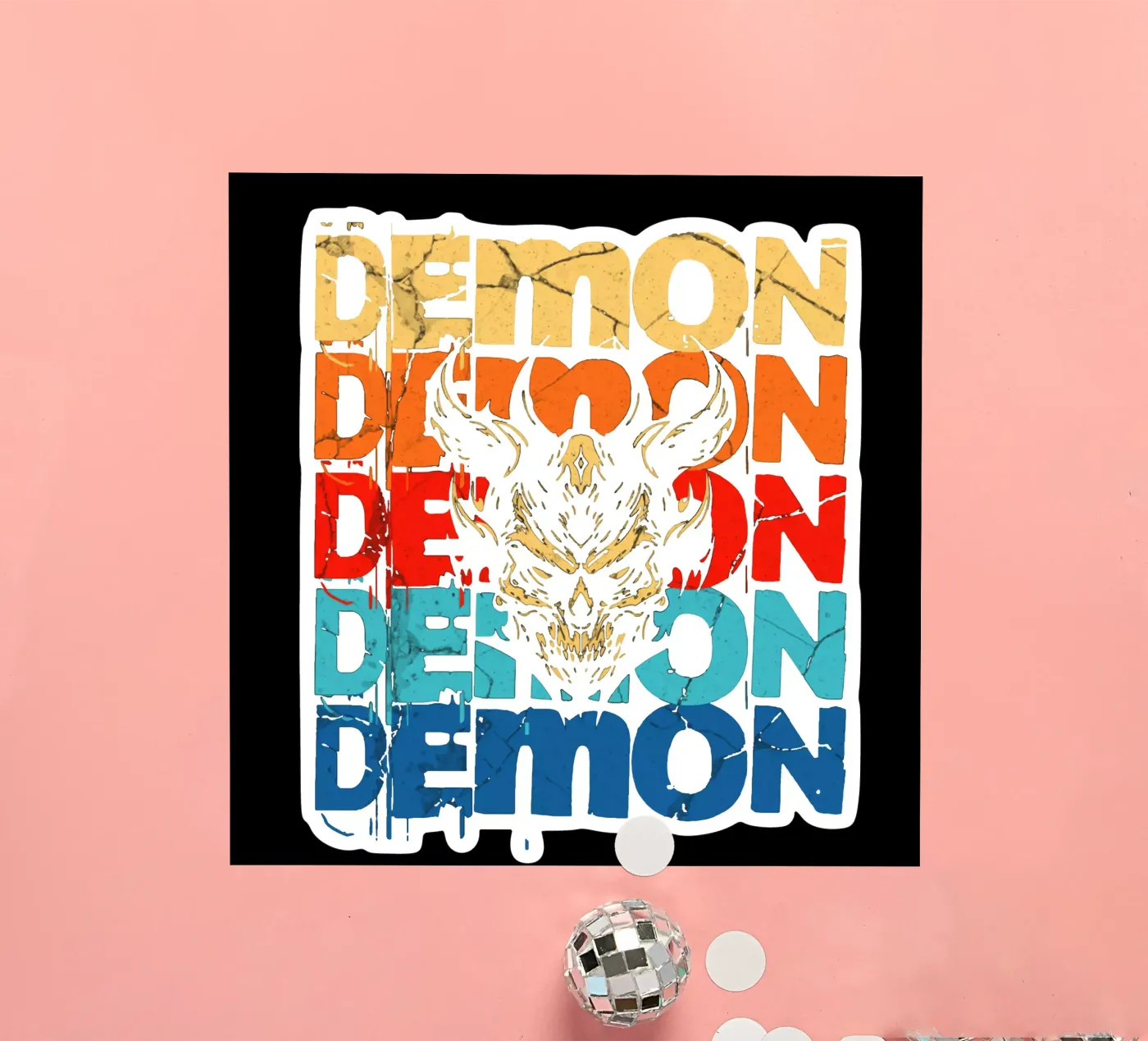 DEMON sticker van Gunawan Rb