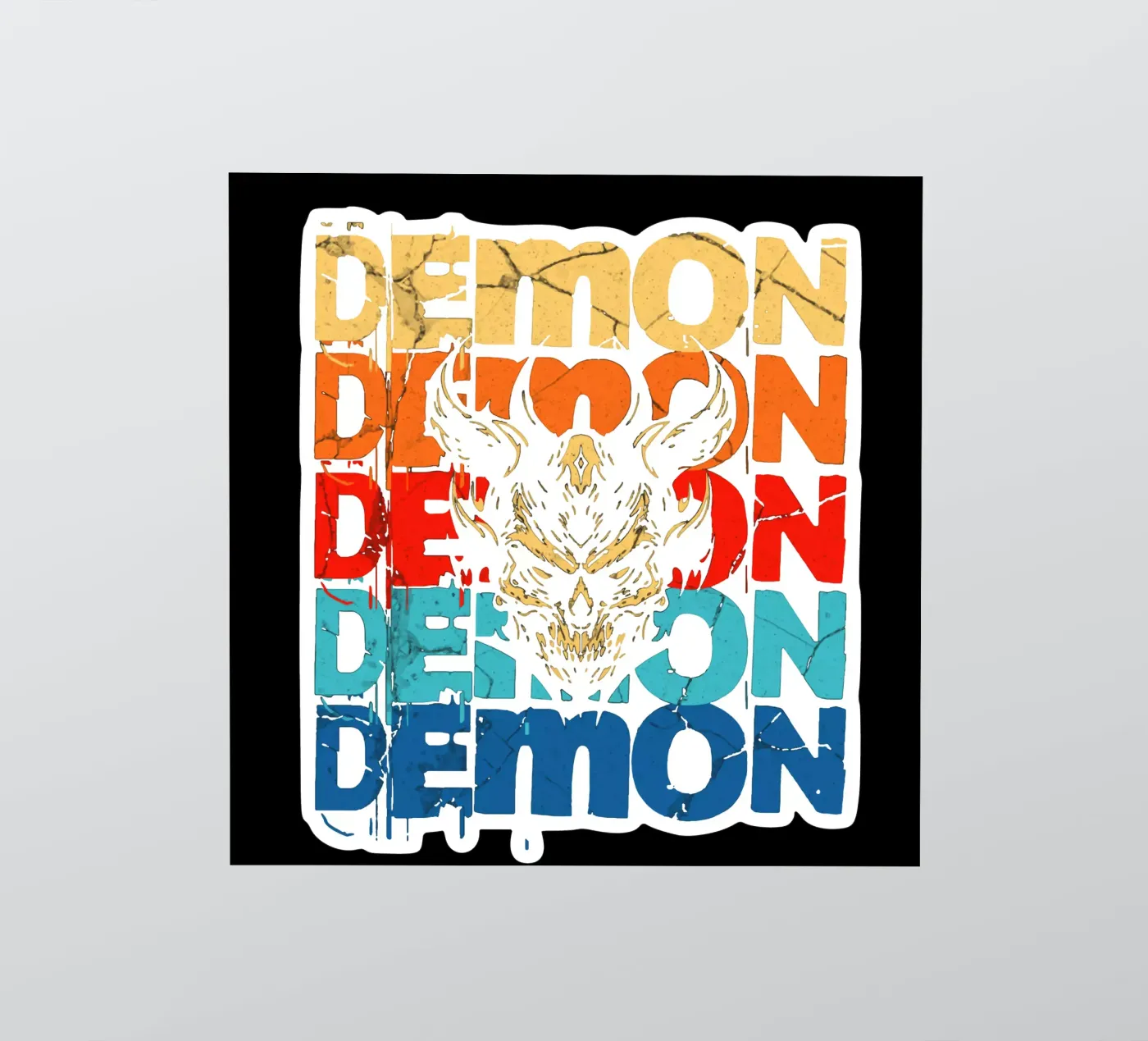 DEMON sticker van Gunawan Rb