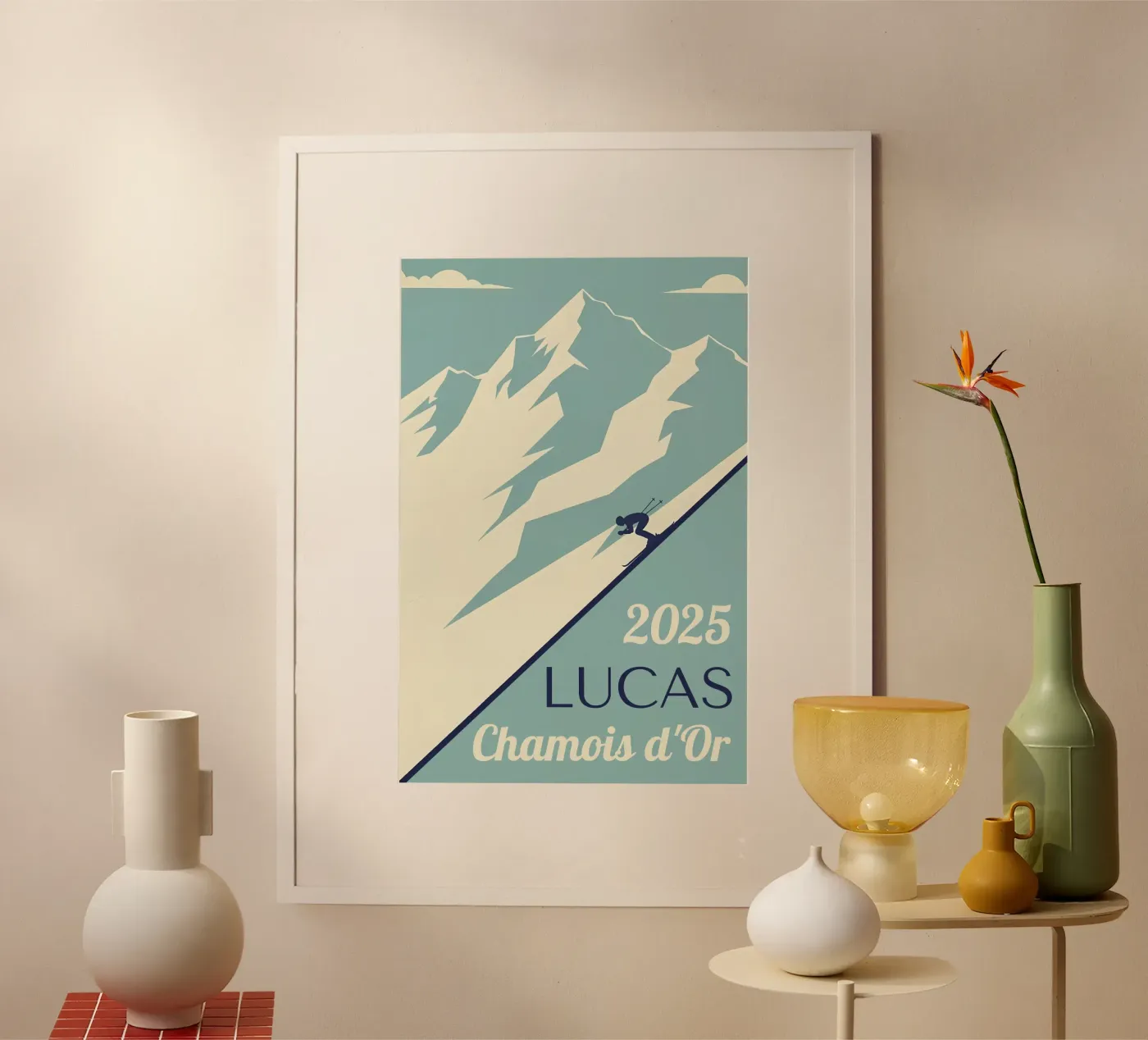 Poster da sci dal design personalizzato poster da Une Affaire de Filles