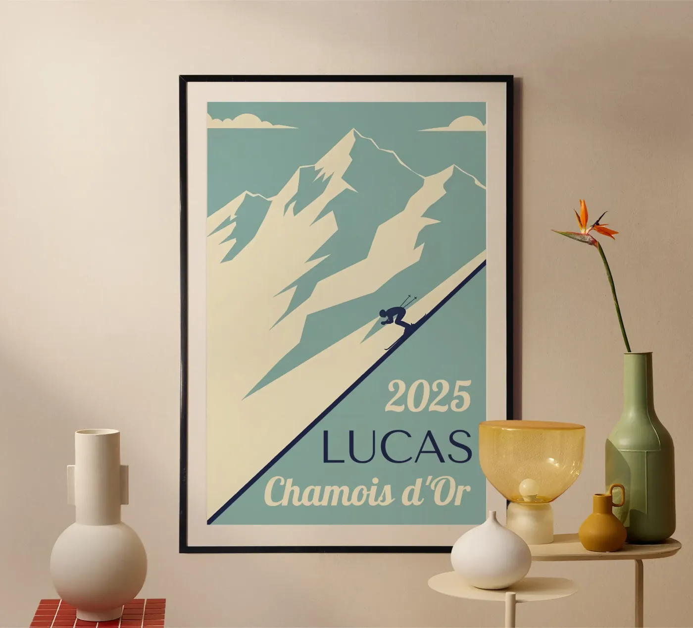 Poster da sci dal design personalizzato poster da Une Affaire de Filles