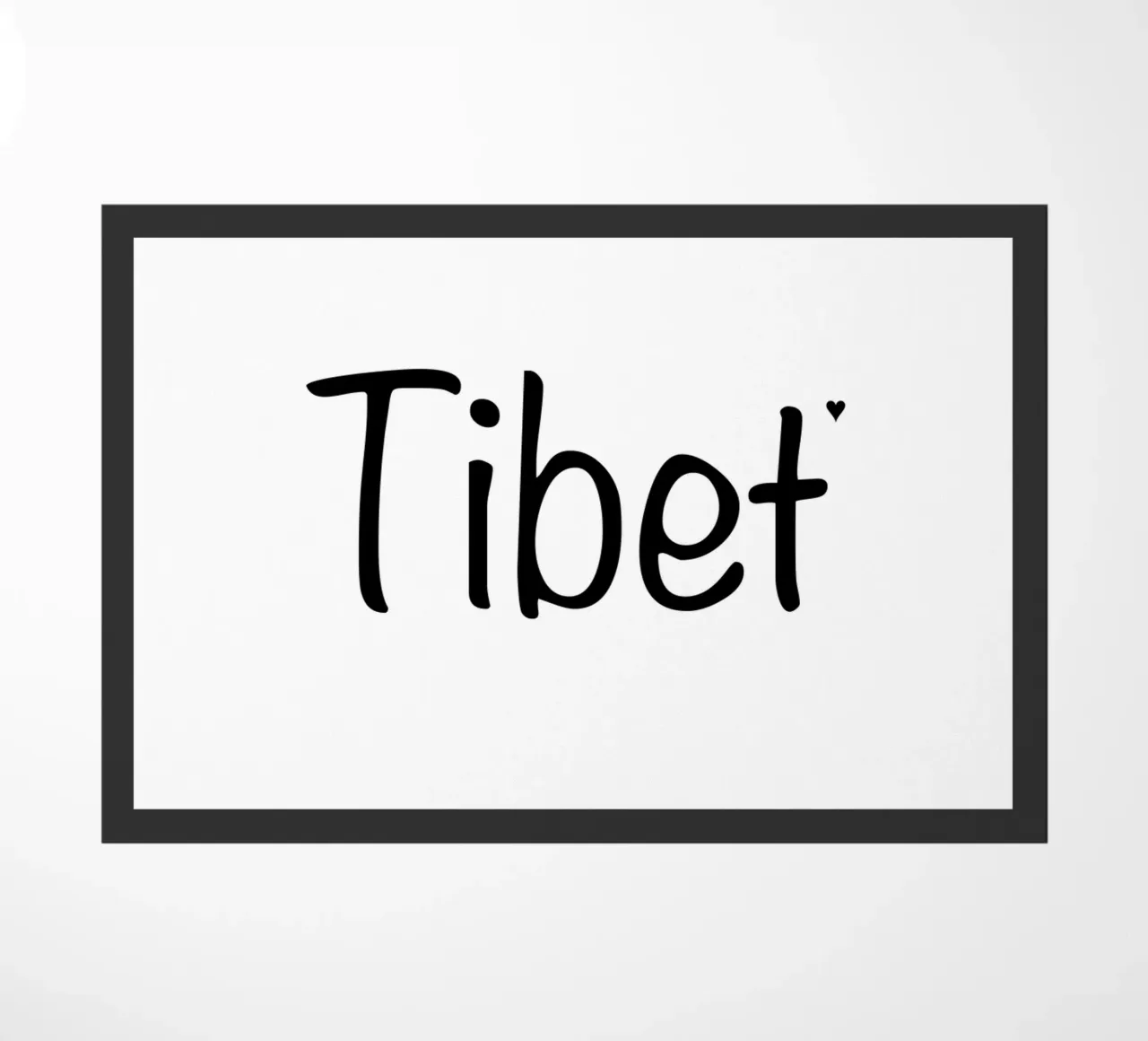 Tibet deurmat van typotraveler