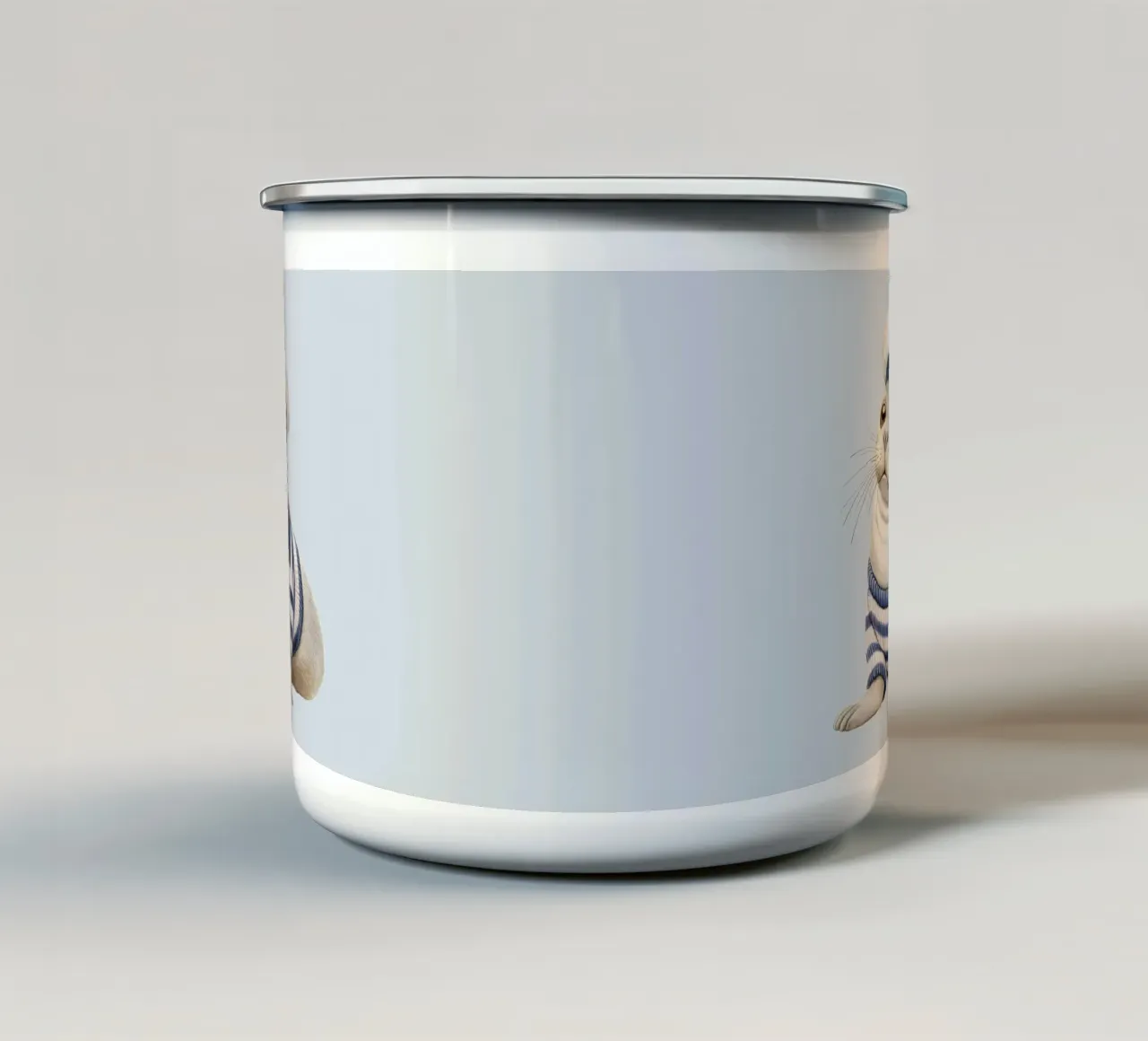 Piccola foca marinaio tazza in smalto da Graphit und Farbe