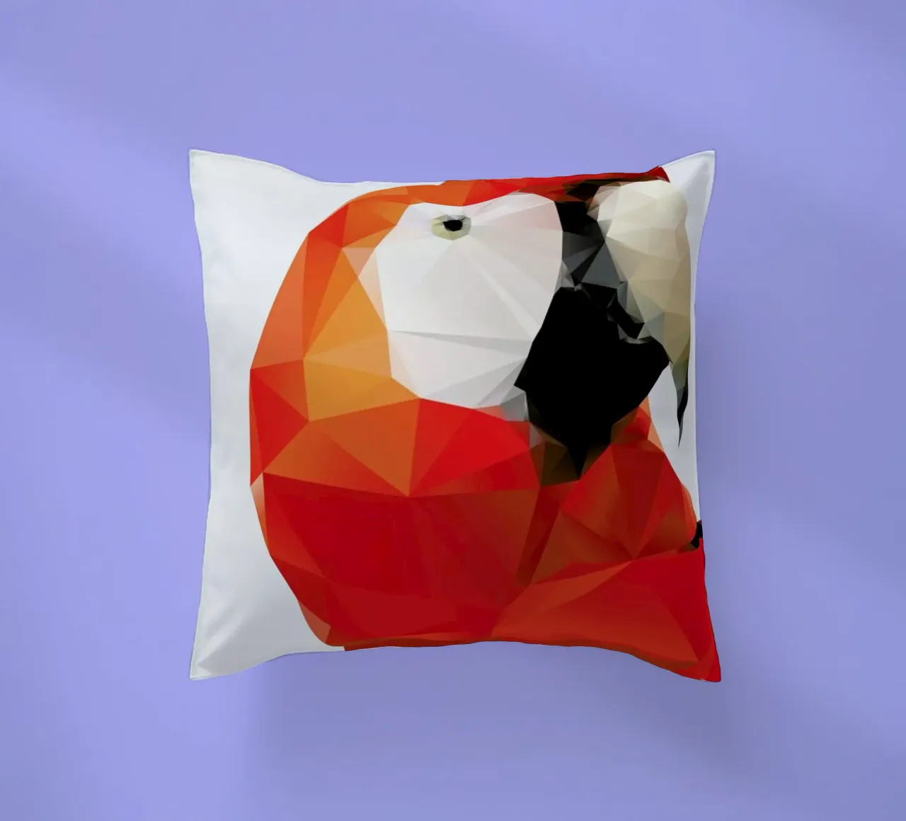 Geo Parrot Red cuscino da Three Of The Possessed