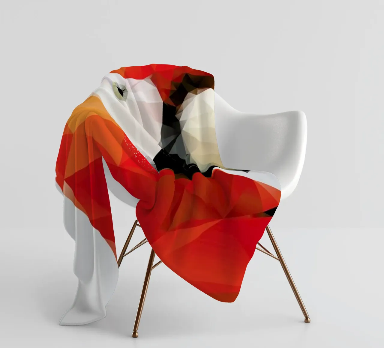 Geo Parrot Red coperta in pile da Three Of The Possessed