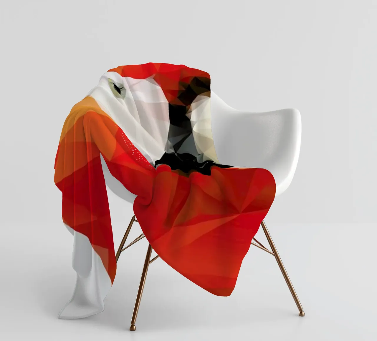 Geo Parrot Red coperta in pile da Three Of The Possessed