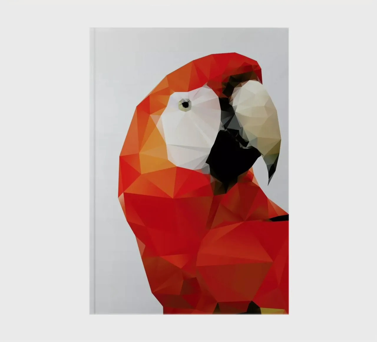 Geo Parrot Red notebook by Three Of The Possessed