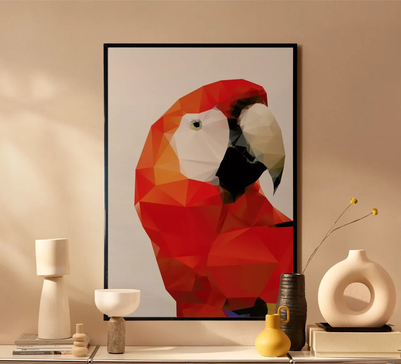 Geo Parrot Red carta hahnemühle da Three Of The Possessed