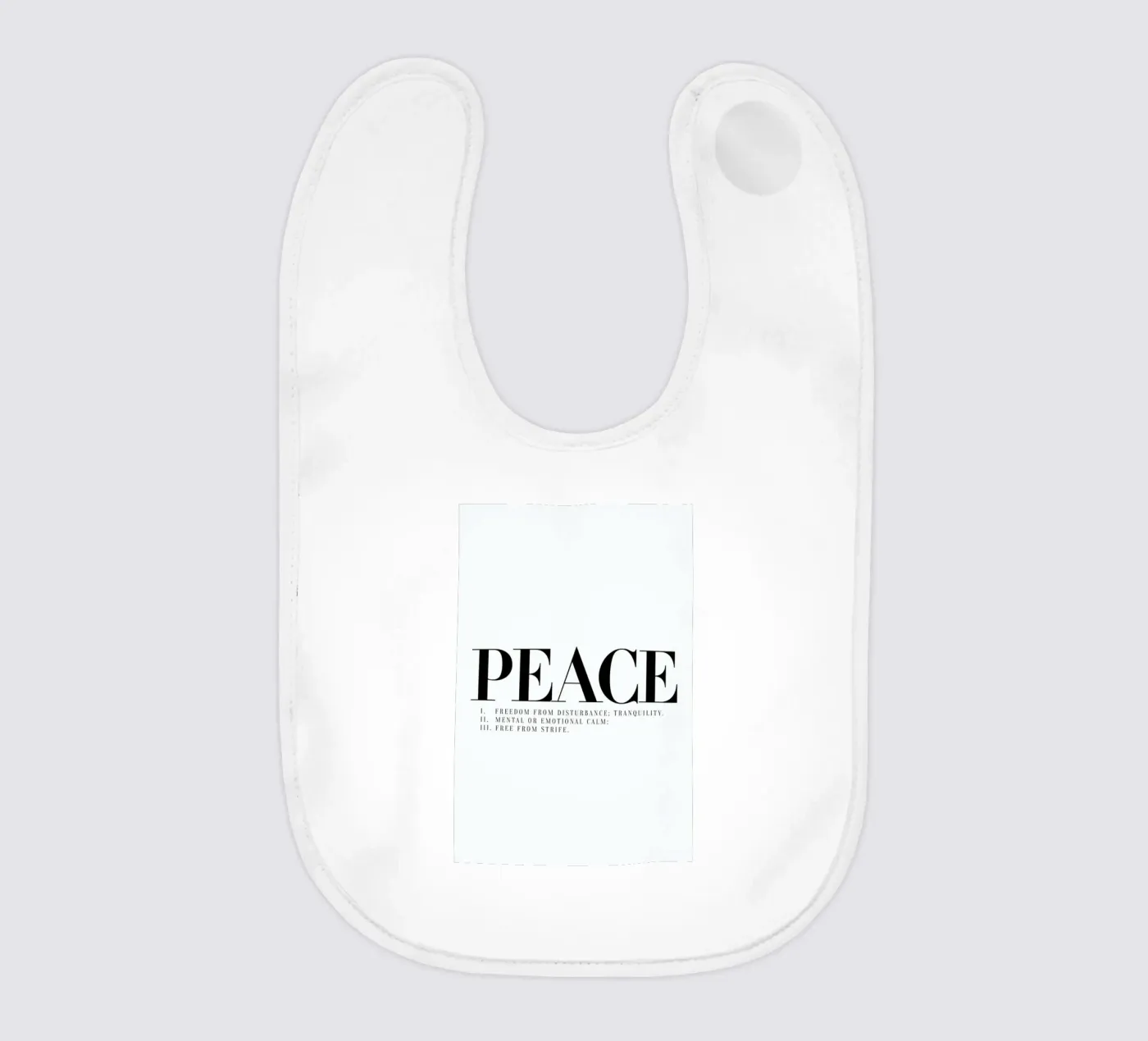 Peace Babylätzchen von Honeymoon Hotel