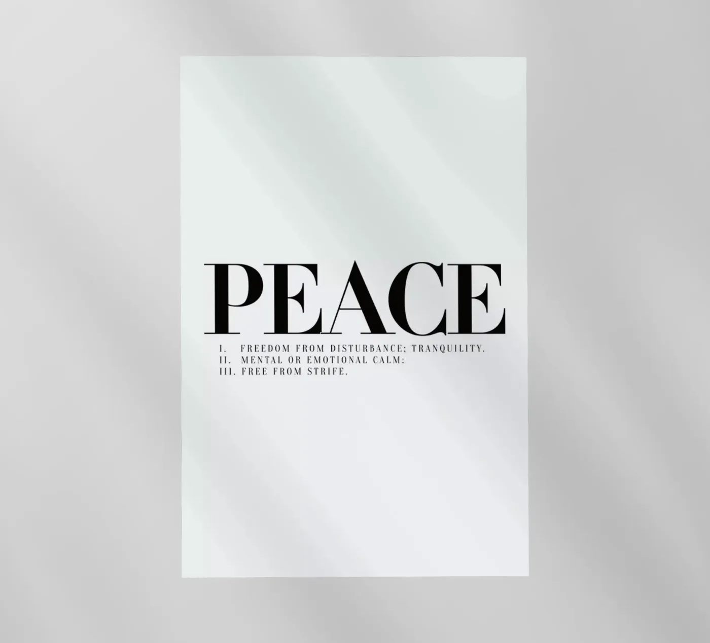 Peace pellicola backlit da Honeymoon Hotel