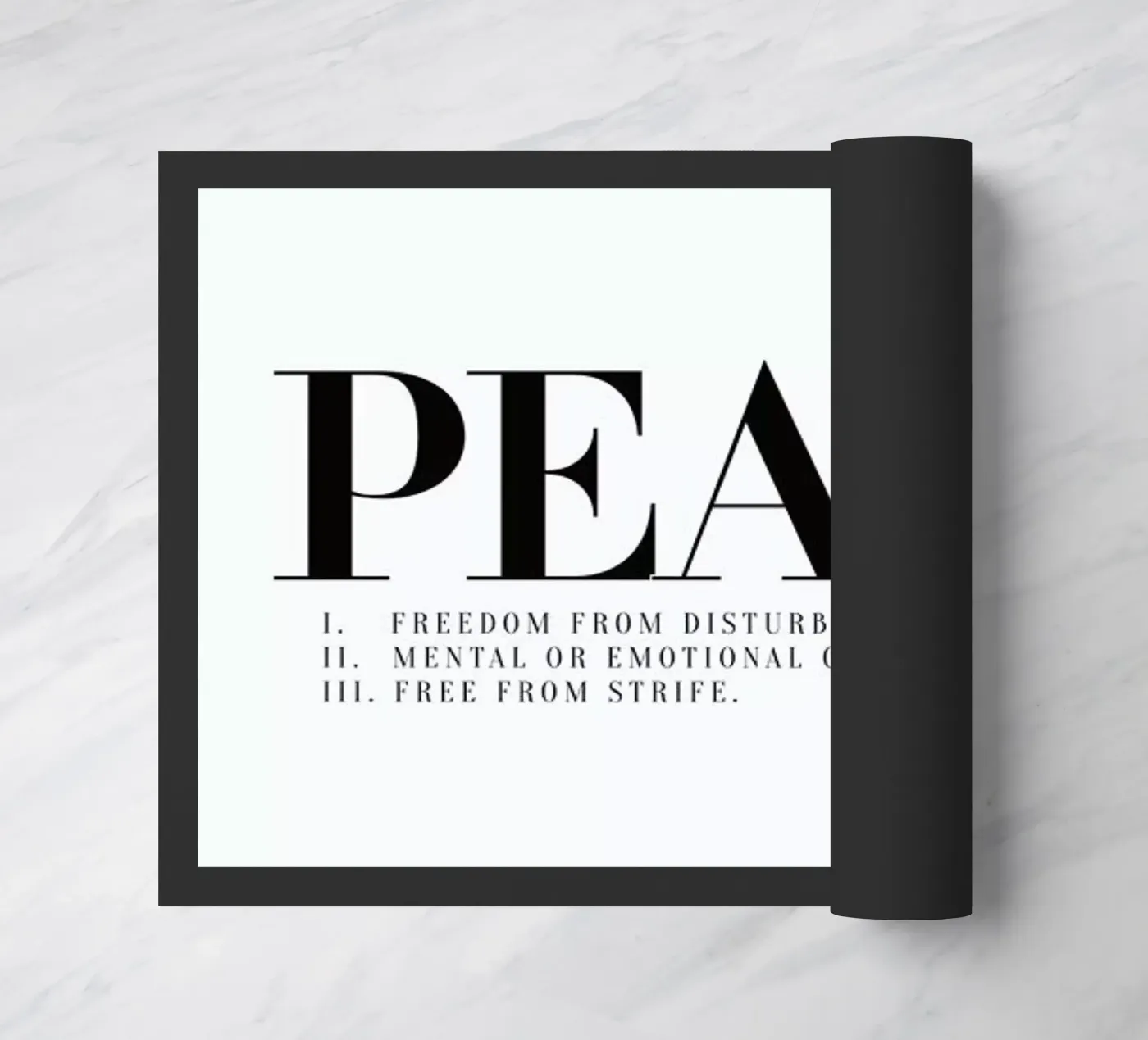 Peace doormat by Honeymoon Hotel