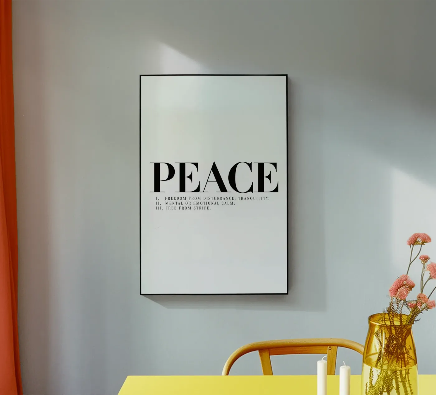 Peace Acryl-Glas von Honeymoon Hotel