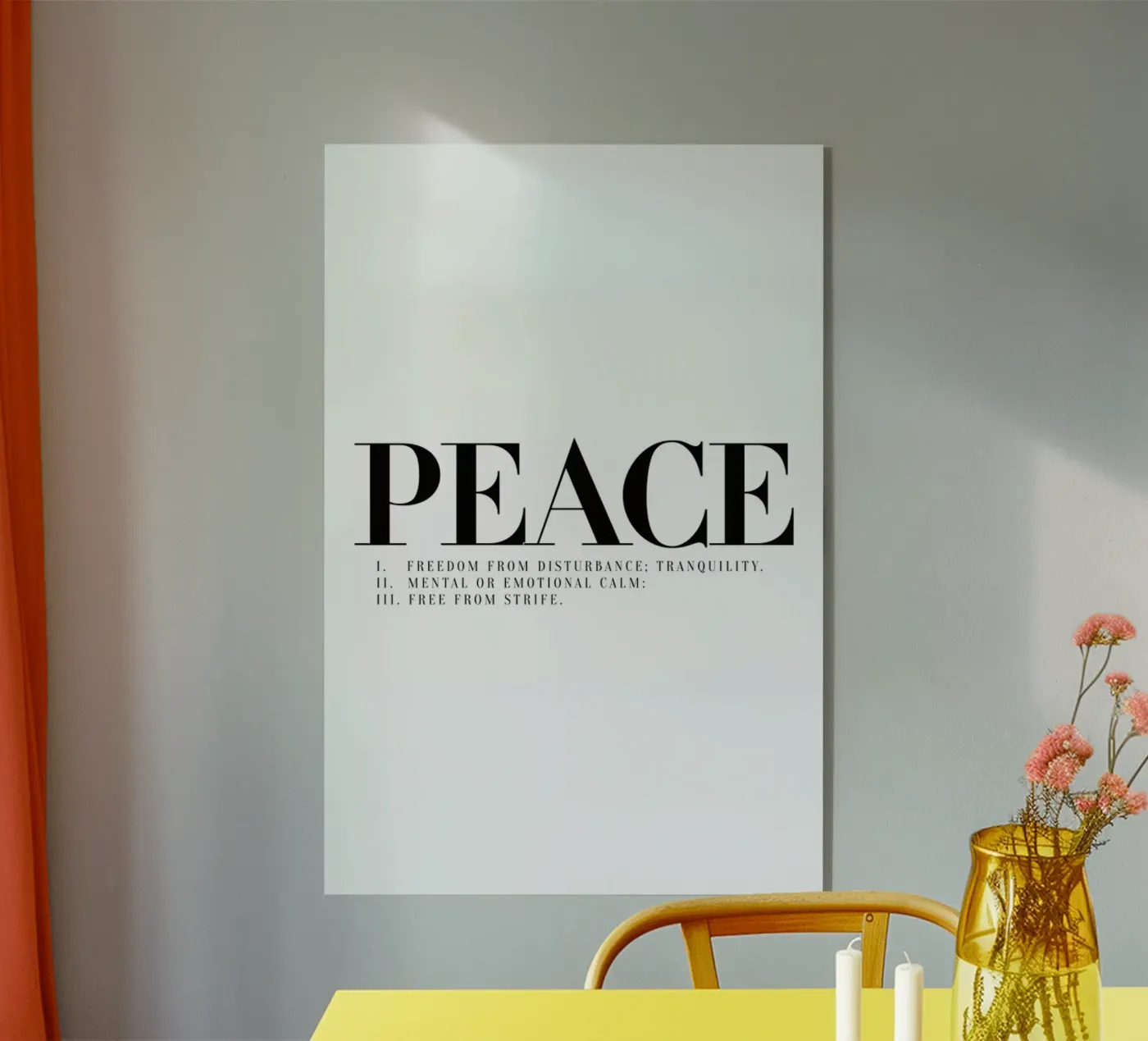 Peace plexiglass da Honeymoon Hotel