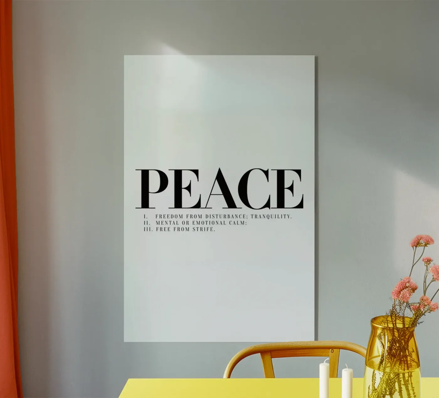 Peace Acryl-Glas von Honeymoon Hotel