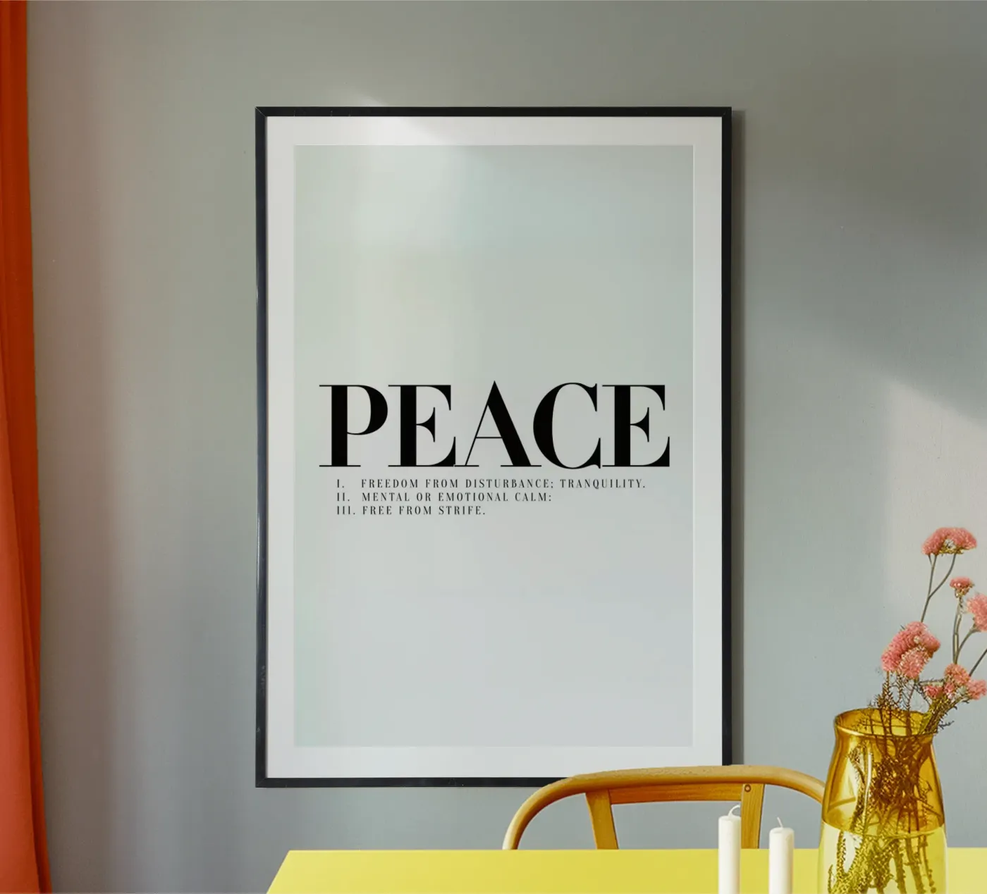 Peace poster van Honeymoon Hotel
