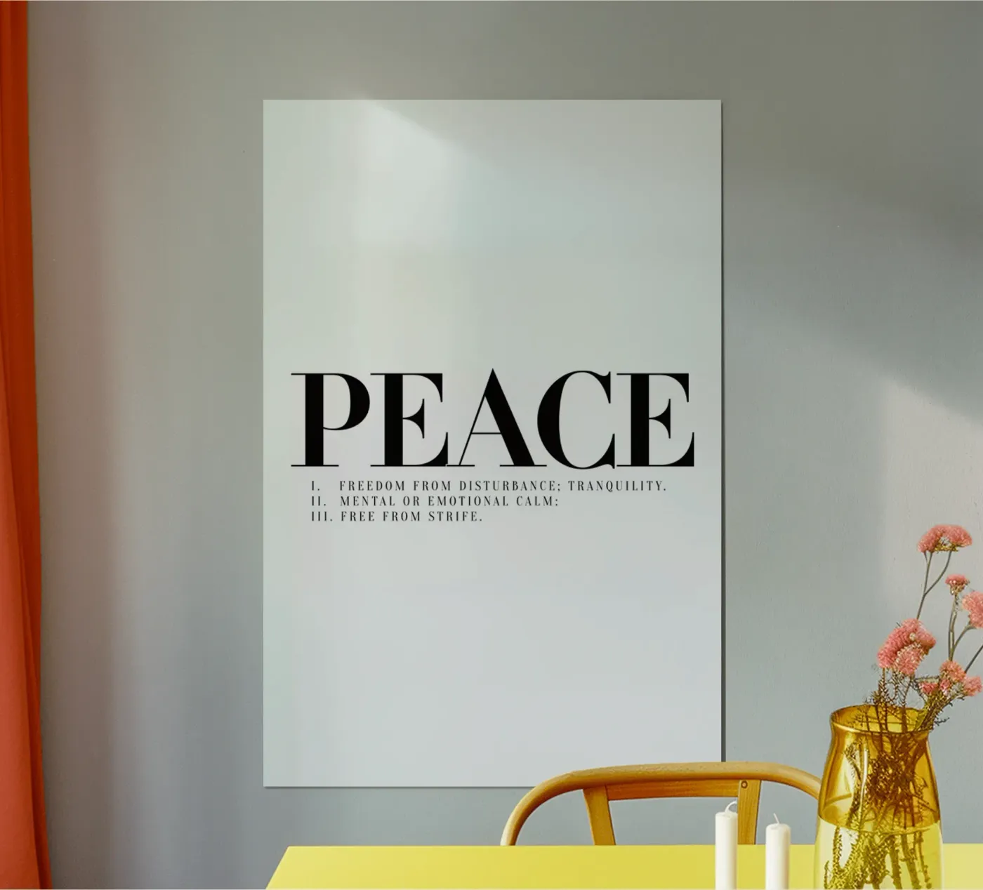 Peace poster van Honeymoon Hotel