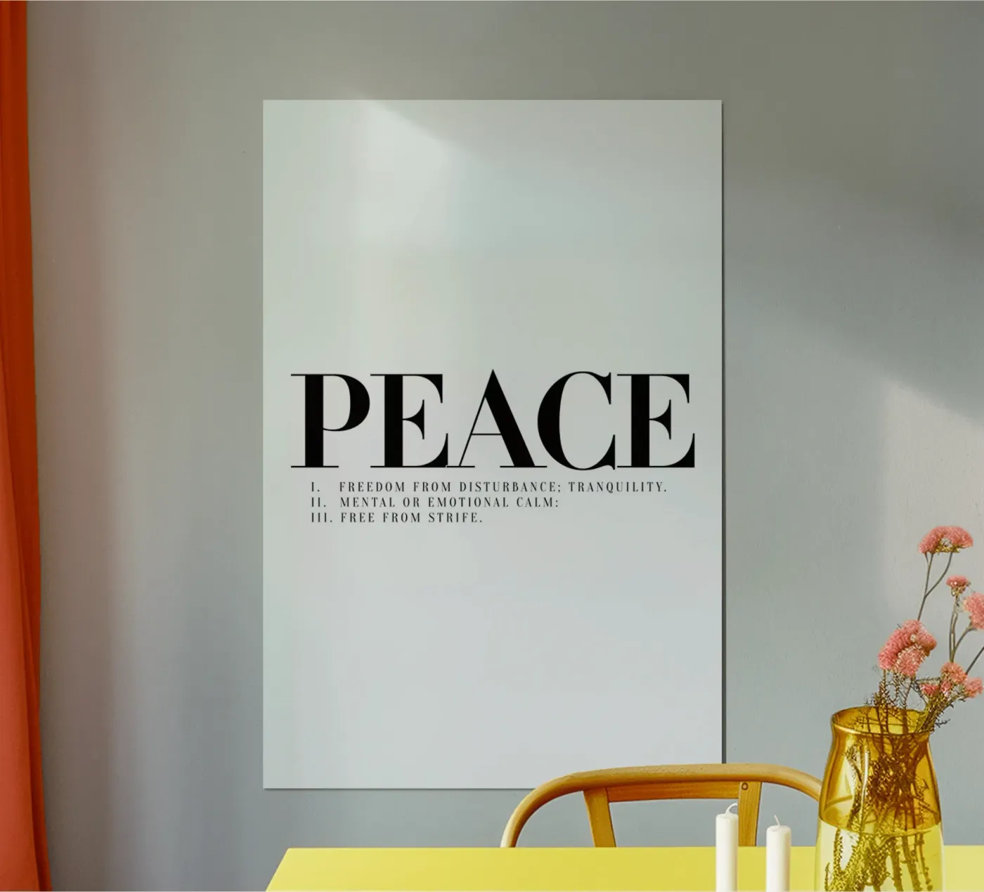 Peace poster van Honeymoon Hotel