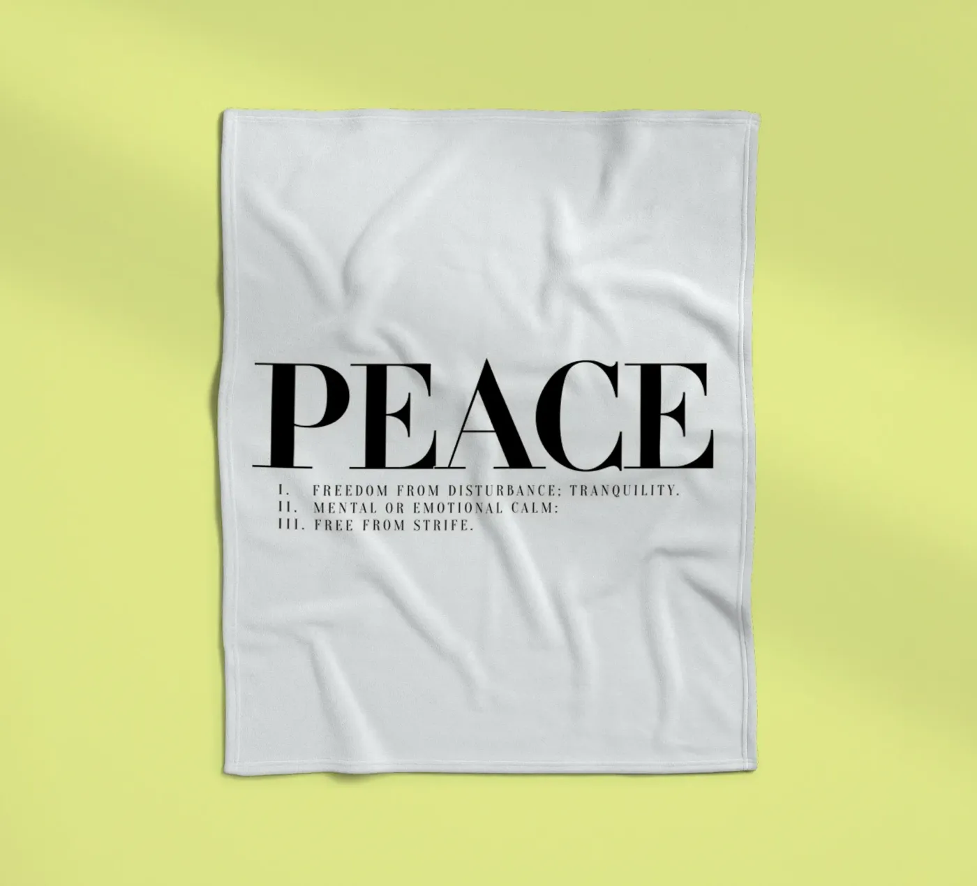 Peace Fleecedecke von Honeymoon Hotel