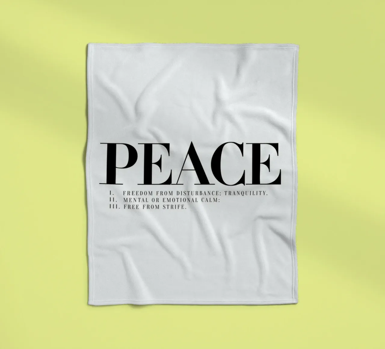 Peace Fleecedecke von Honeymoon Hotel