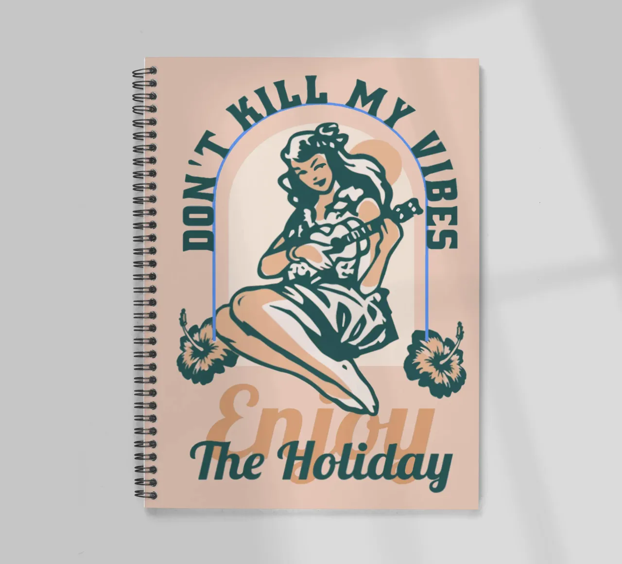 Don't Kill My Vibes spiral notebook by Gunawan Rb