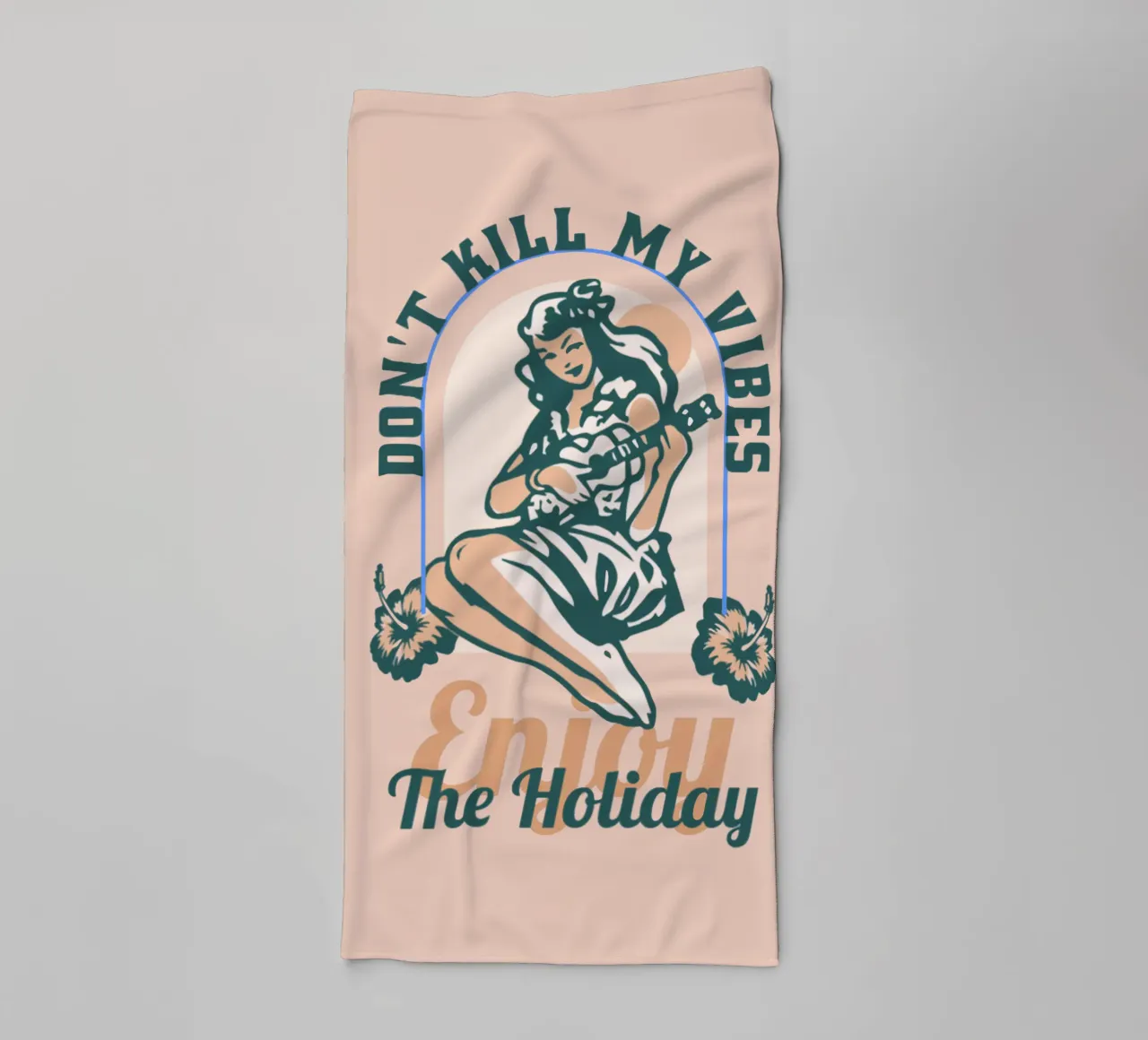 Don't Kill My Vibes towel by Gunawan Rb