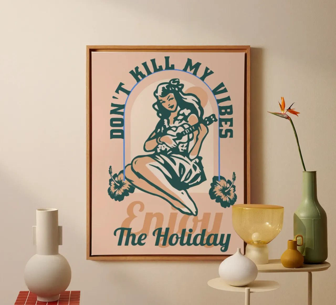 Don't Kill My Vibes canvas by Gunawan Rb