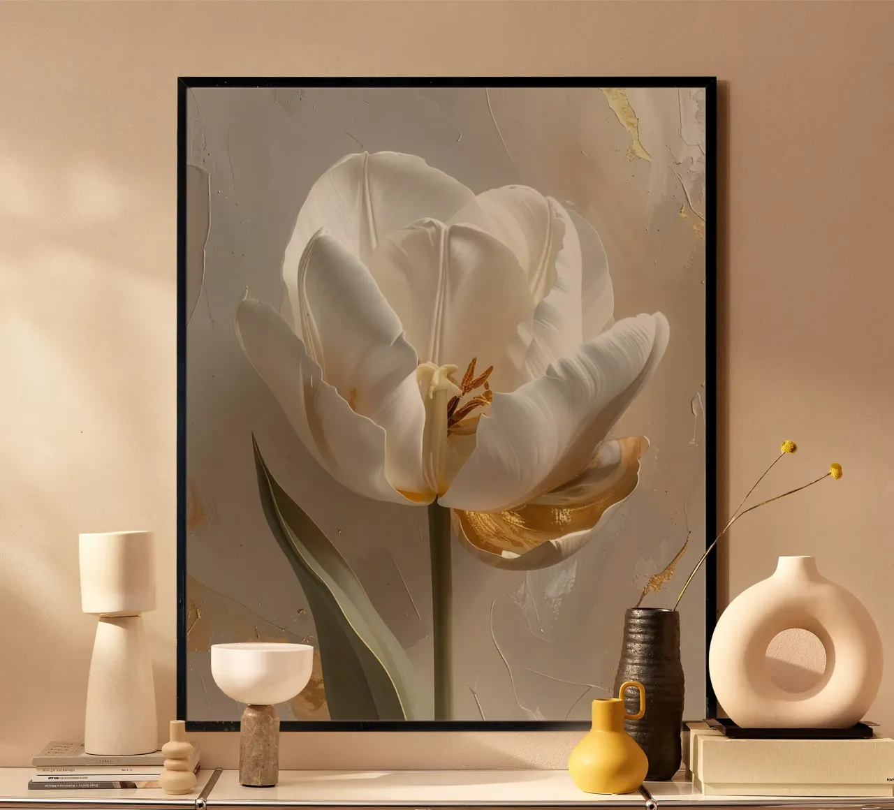 Morbidezza del fiore poster da Katalier (Abstract Harmony)