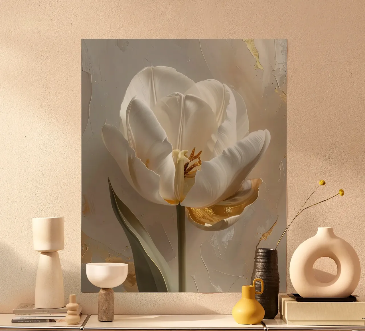 Morbidezza del fiore poster da Katalier (Abstract Harmony)