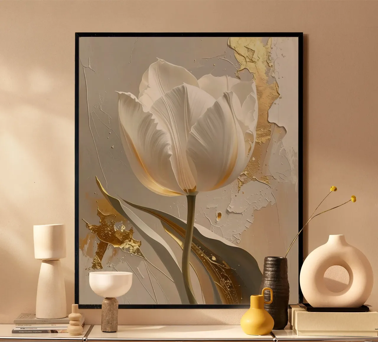 Morbidezza del fiore poster da Katalier (Abstract Harmony)