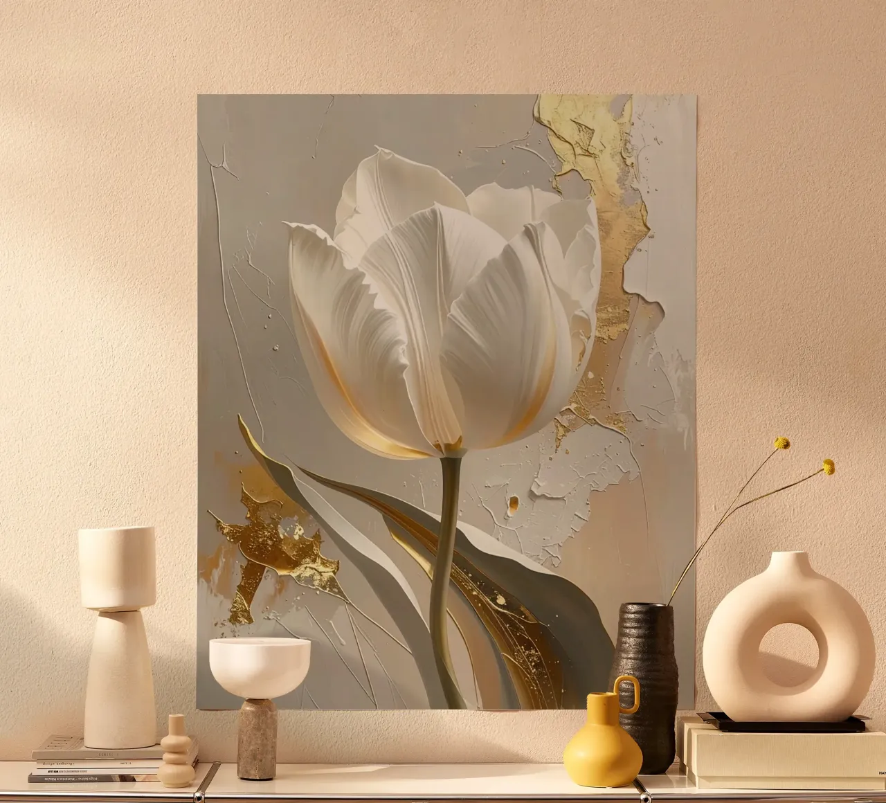 Morbidezza del fiore poster da Katalier (Abstract Harmony)