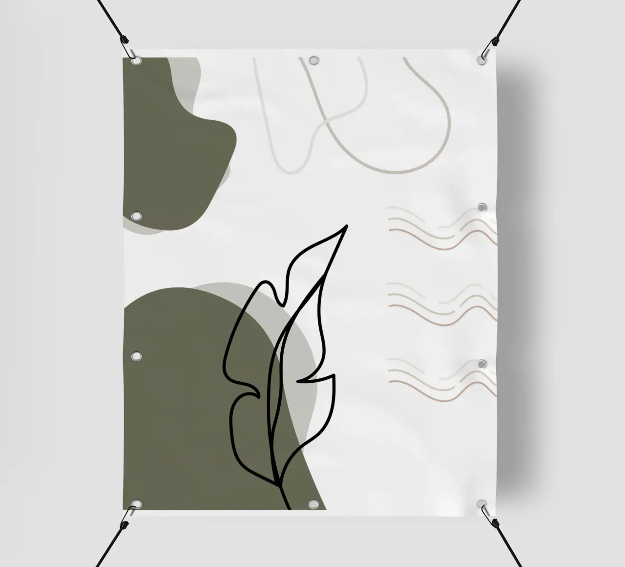 Foglia di banano minimalista telo in pvc da YSV MINIMALIST