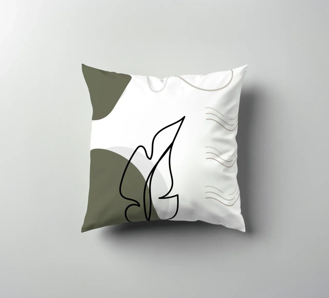 Foglia di banano minimalista cuscino da YSV MINIMALIST