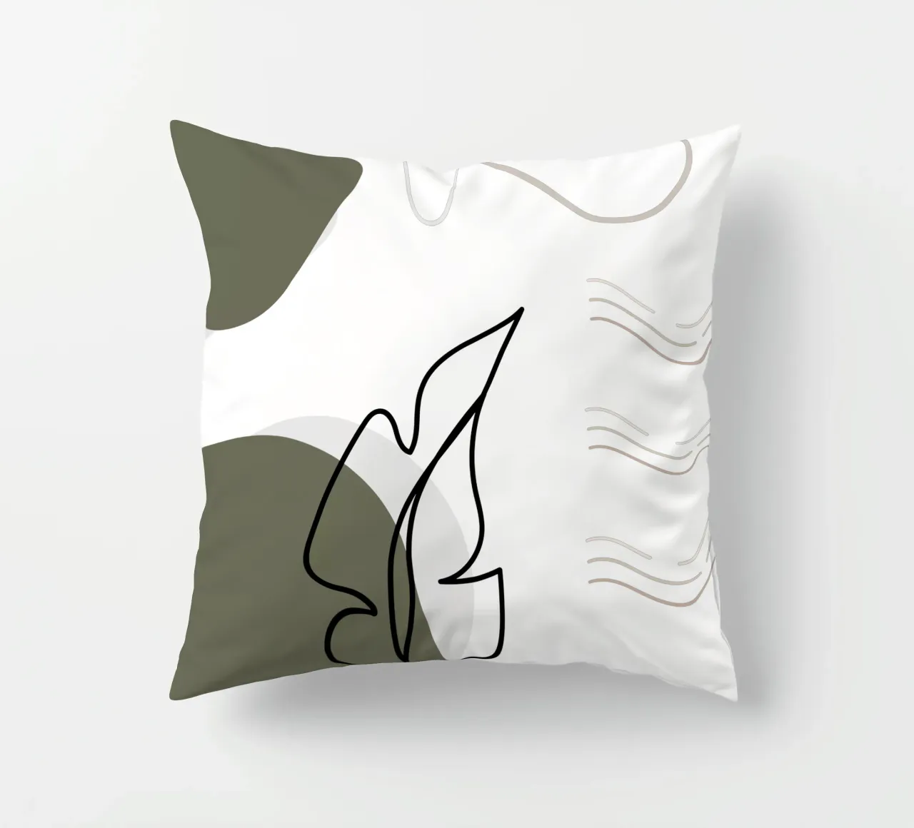 Foglia di banano minimalista cuscino da YSV MINIMALIST
