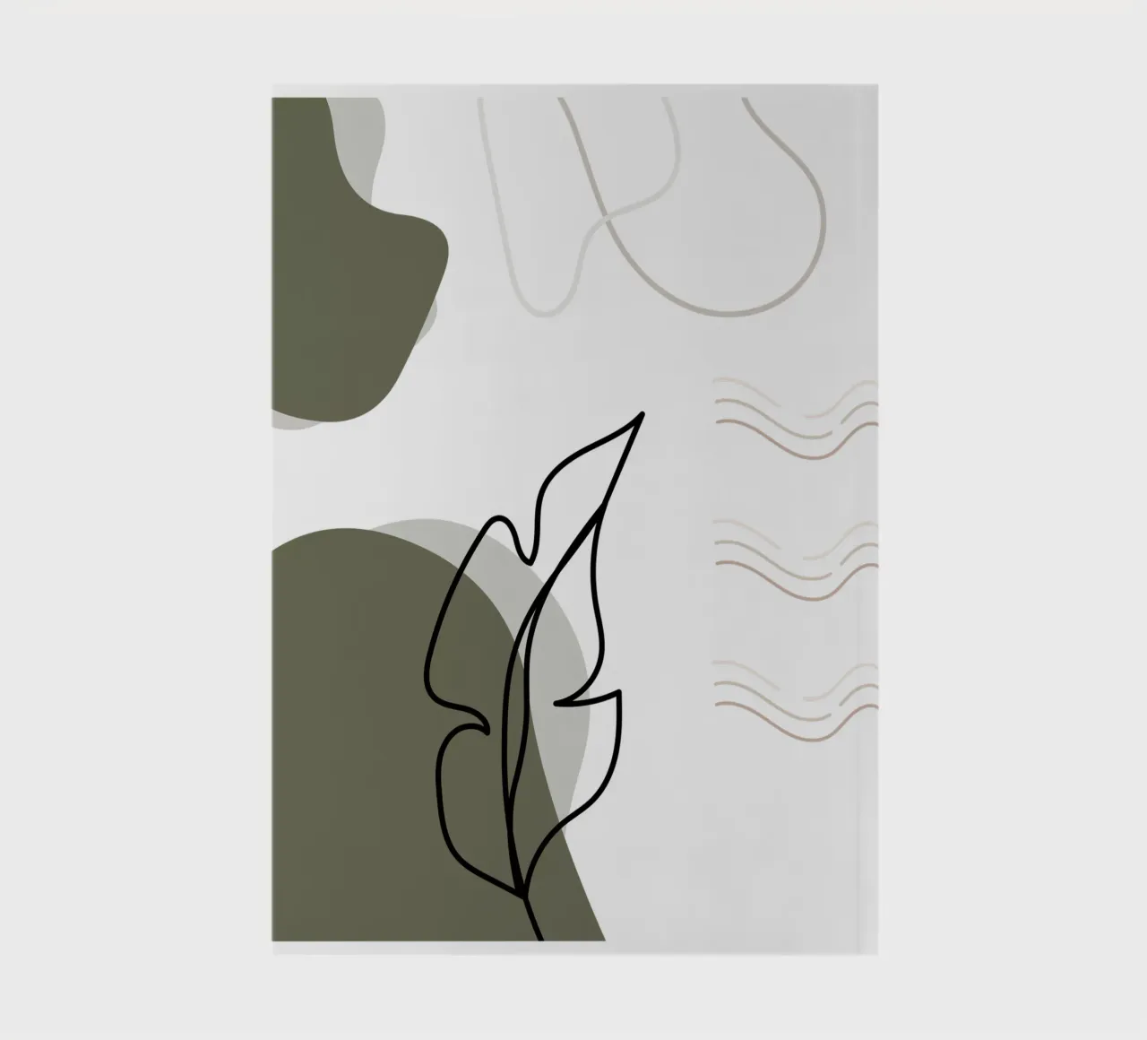 Minimalist banana leaf notebook by YSV MINIMALIST