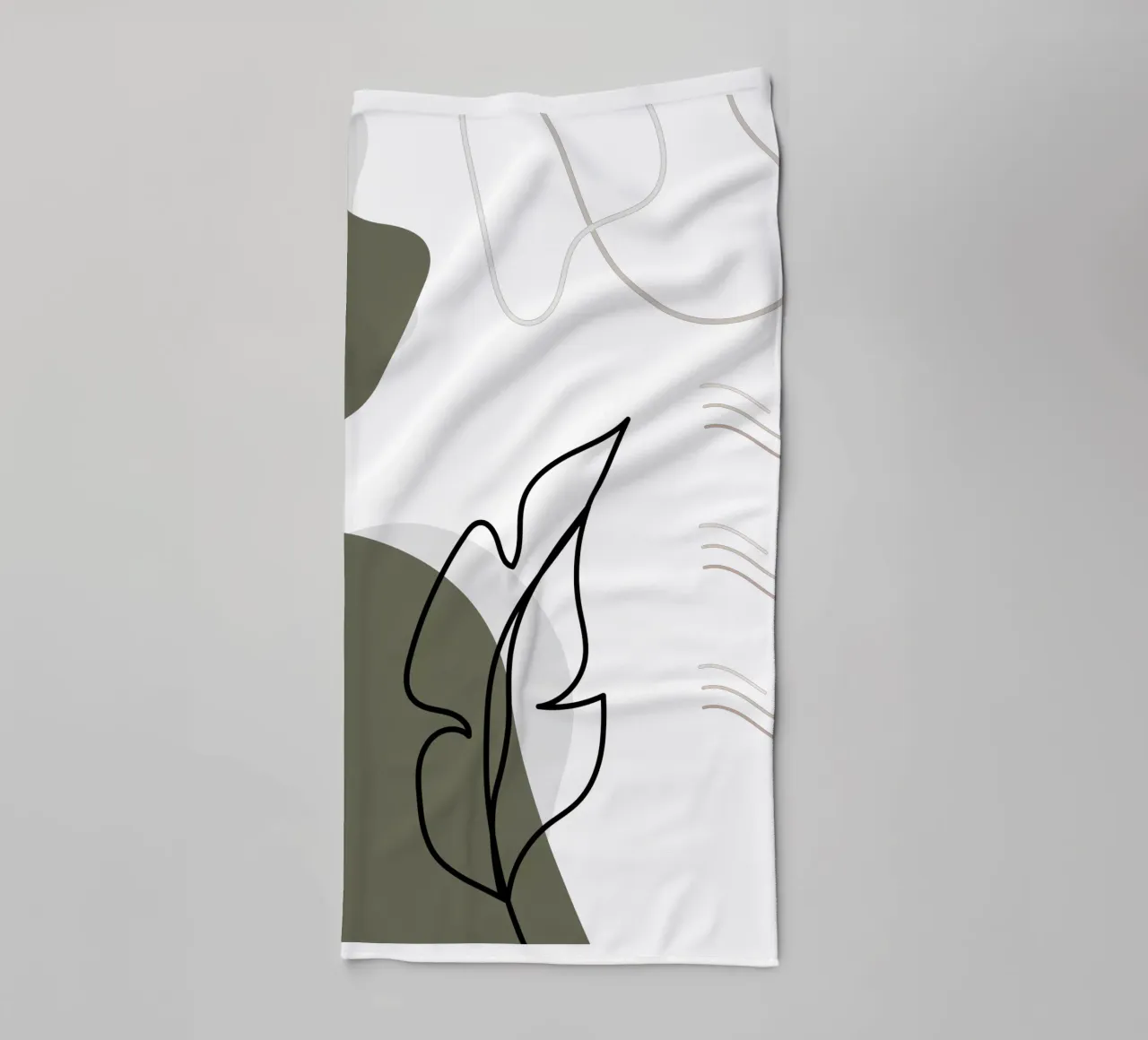 Minimalist banana leaf towel by YSV MINIMALIST