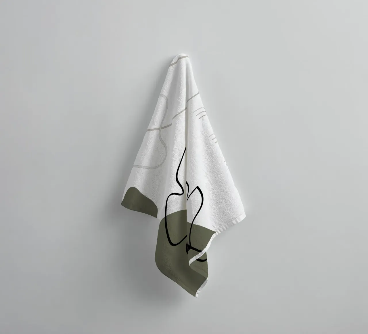 Minimalist banana leaf towel by YSV MINIMALIST