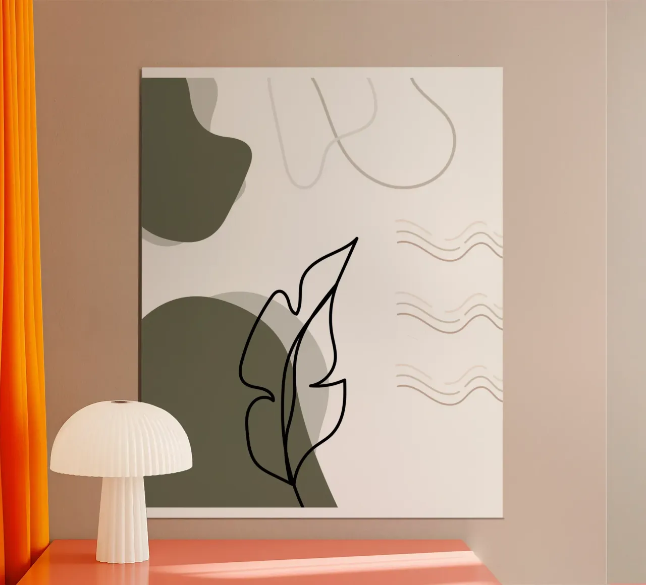 Foglia di banano minimalista carta hahnemühle da YSV MINIMALIST