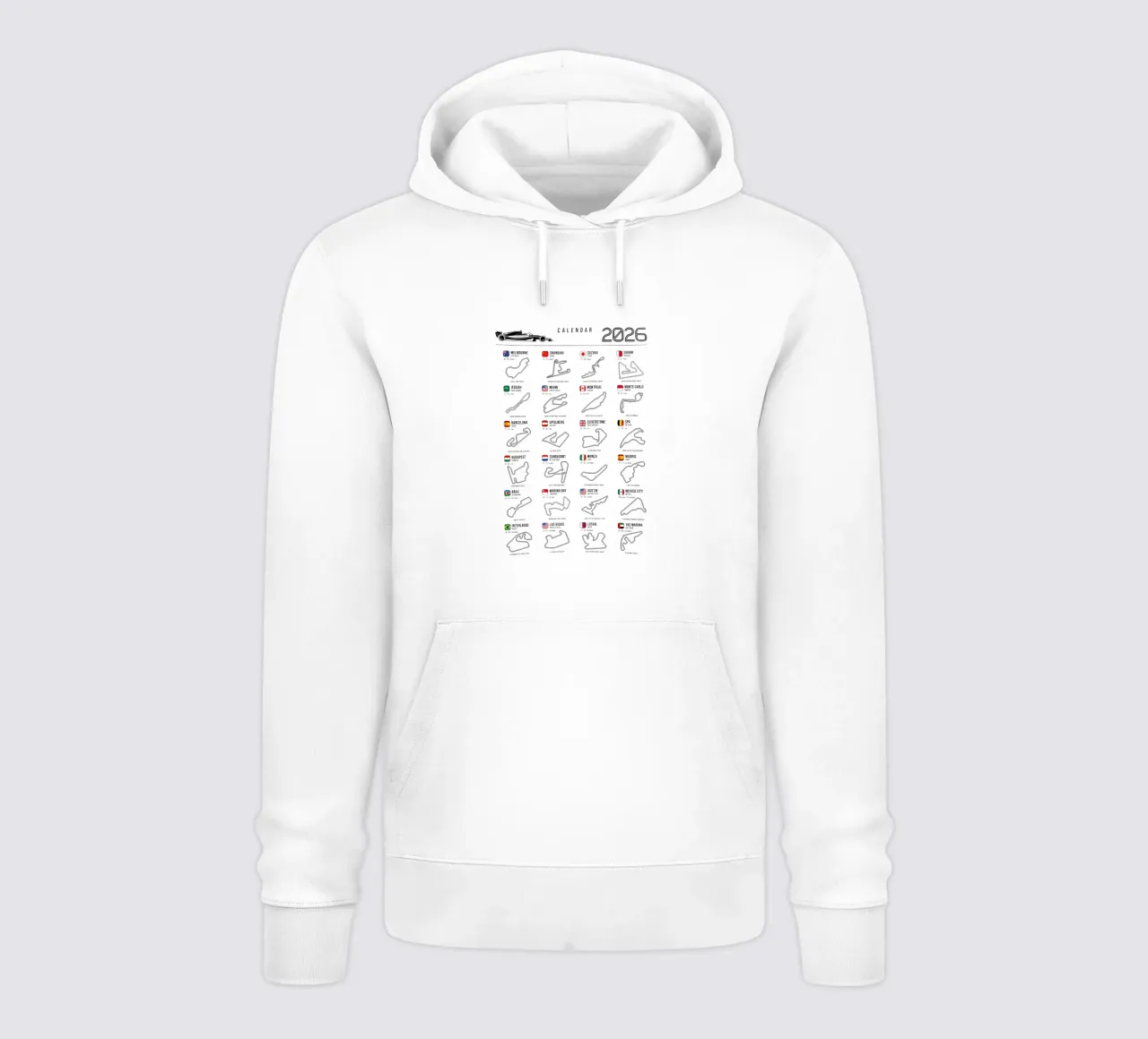 Programma Auto da corsa di Formula 2026 felpa con cappuccio da Mariel Toigo