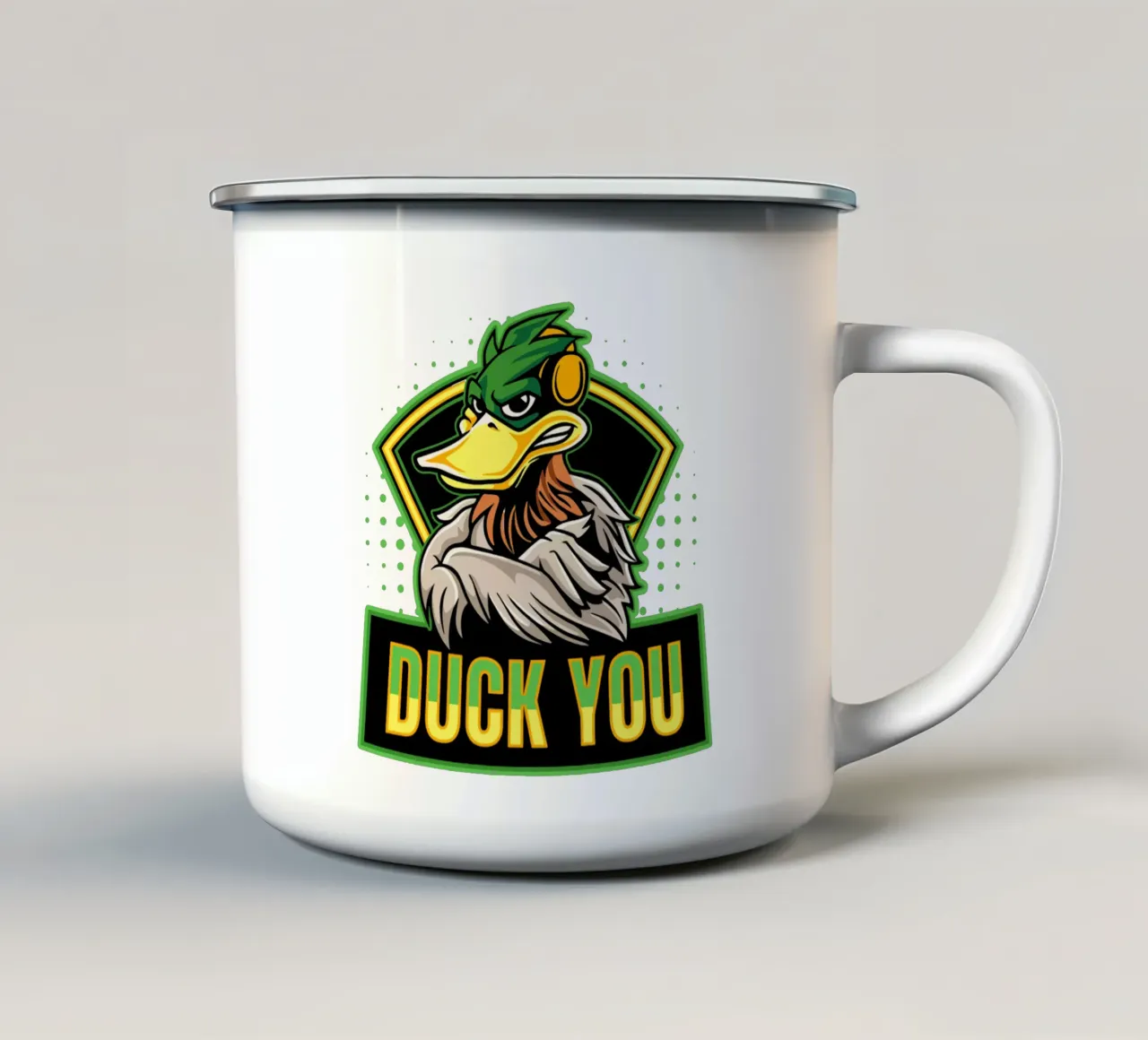 Anatra Tu tazza in smalto da Gunawan Rb