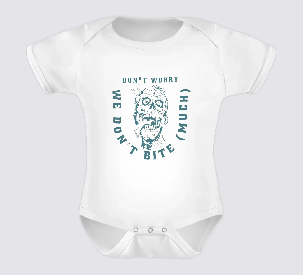 Non preoccupatevi, noi non mordiamo body neonato maniche corte da Gunawan Rb